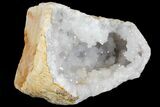 Quartz Crystal Filled Geode Section- Morocco #133695-1